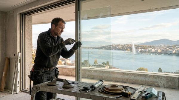 Installations de verre sur mesure par un vitrier à genève