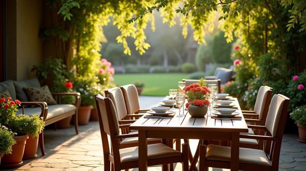 Vous cherchez la table de jardin idéale pour votre extérieur ?
